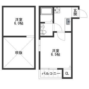 NST上小田井(1K/2階)の間取り写真