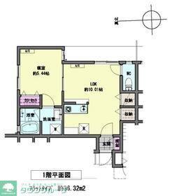 ラルーナ(1LDK/1階)の間取り写真