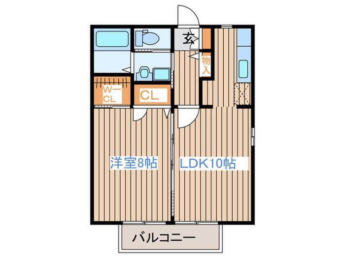 サンランド3110A(1LDK/1階)の間取り写真