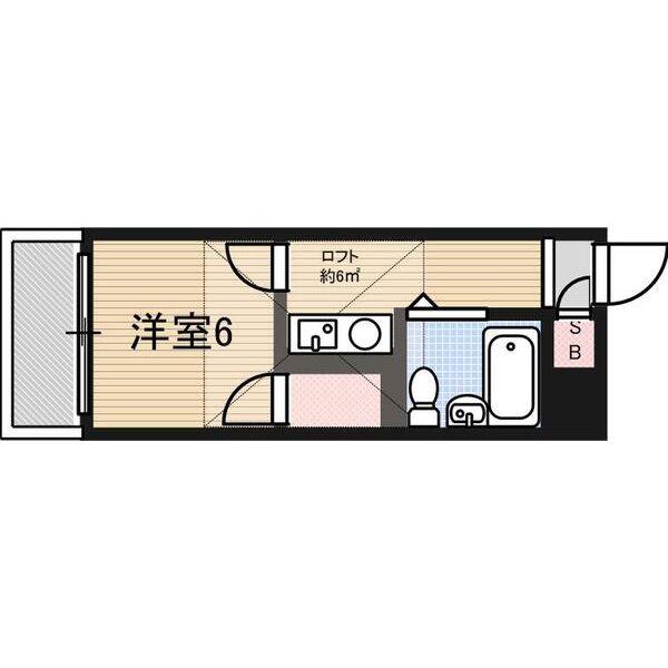 いろはハイツ(1K/1階)の間取り写真