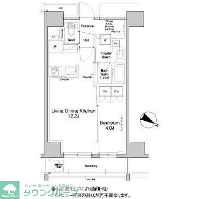 プラウドフラット両国サウス(1LDK/7階)の間取り写真