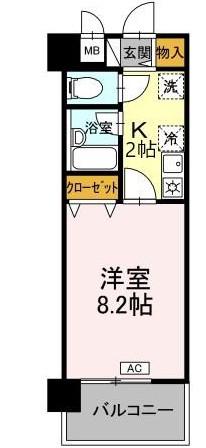 UMEX-7(1K/2階)の間取り写真