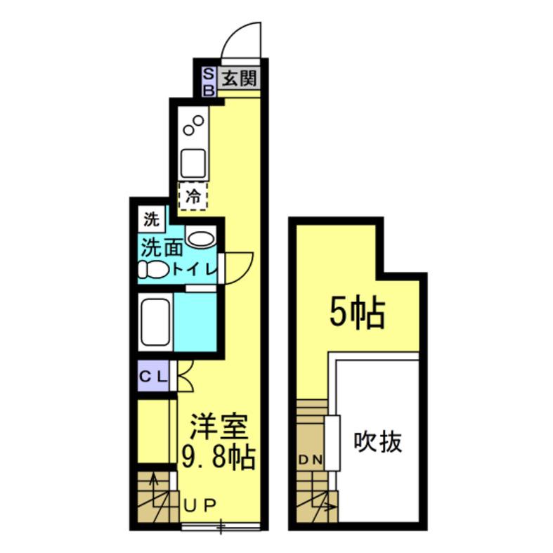 VELO MINAMIODAKA(ワンルーム/1階)の間取り写真