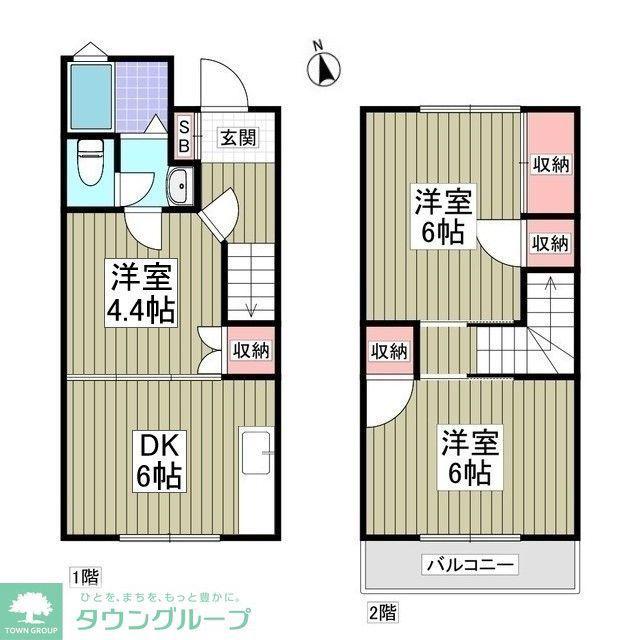 メゾンホリコシ壱番館(3SDK/1階)の間取り写真
