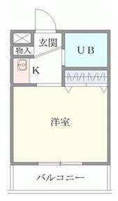 メゾンときわ台(1K/1階)の間取り写真