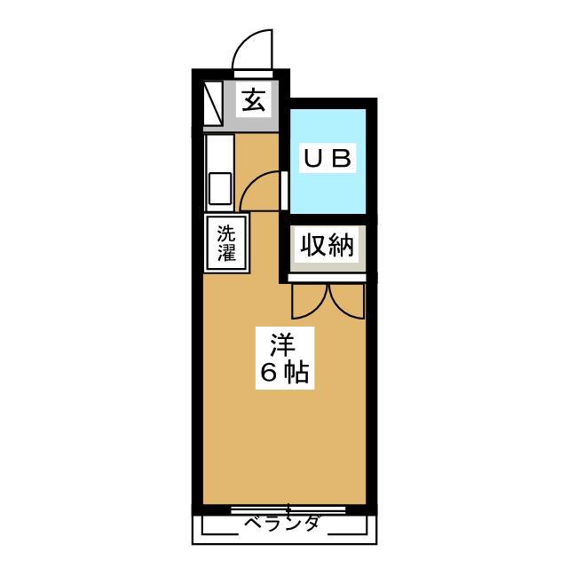 アネックス平町(ワンルーム/2階)の間取り写真