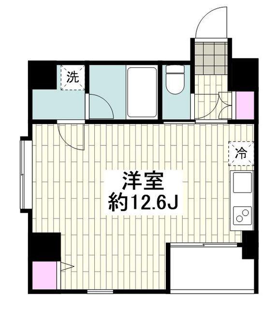OMORIオーモリ(ワンルーム/3階)の間取り写真