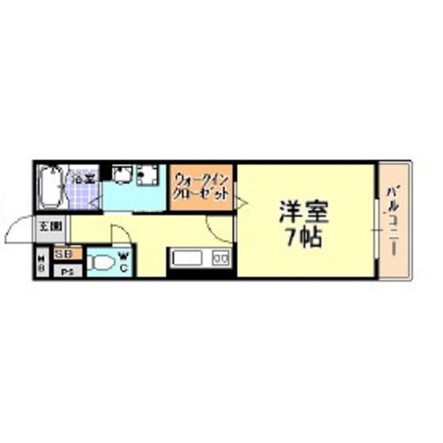グランメール楠(1K/3階)の間取り写真
