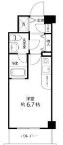サンセール与野本町(ワンルーム/1階)の間取り写真