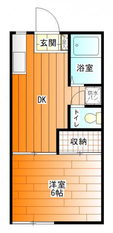 リエス戸塚下倉田(1DK/1階)の間取り写真