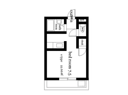 オクトワール宮崎西(ワンルーム/3階)の間取り写真