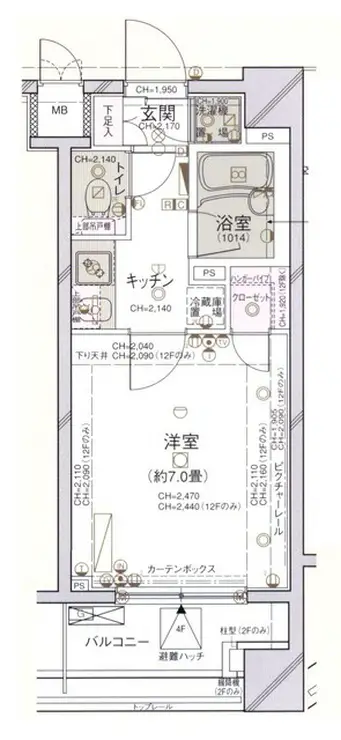 パレステュディオ御茶ノ水 11階階 間取り