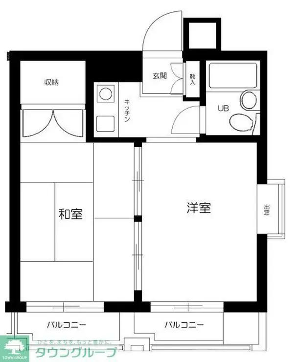 ペガサスマンション白山 4階階 間取り