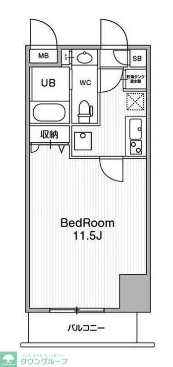 アーバンフラッツ池袋プレミアム 17階階 間取り