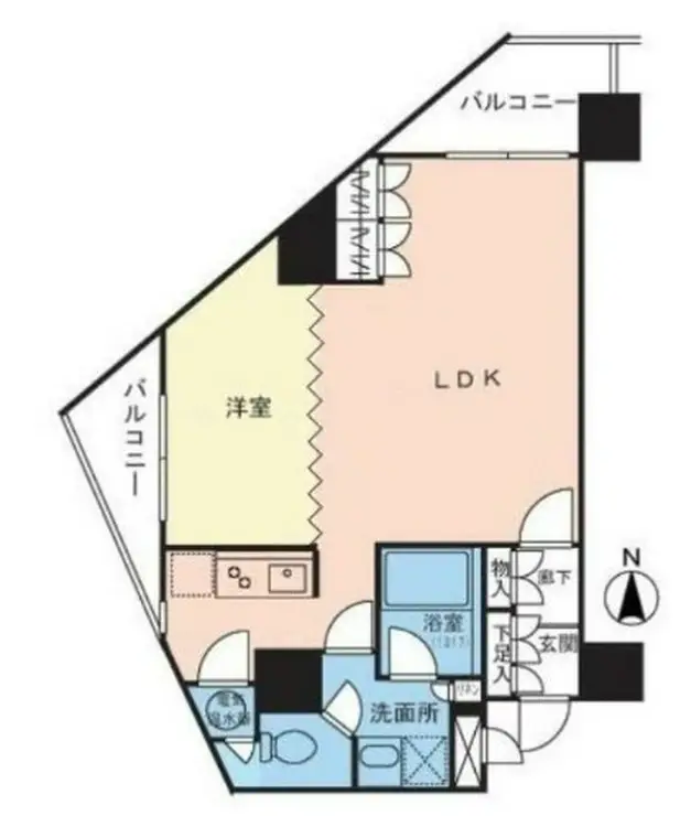 エクセレント麻布十番 9階階 間取り