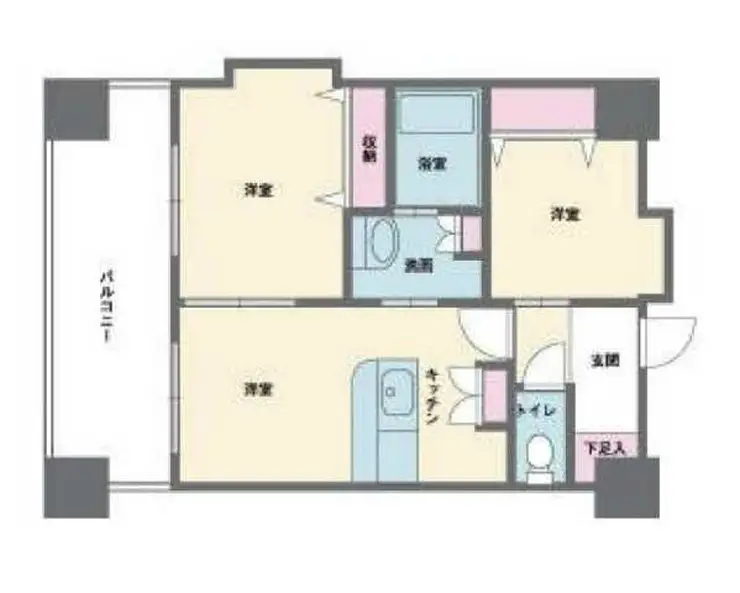 HF西新宿レジデンスWEST 8階階 間取り