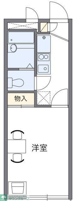 レオパレスサンキエム(1K/2階)の間取り写真