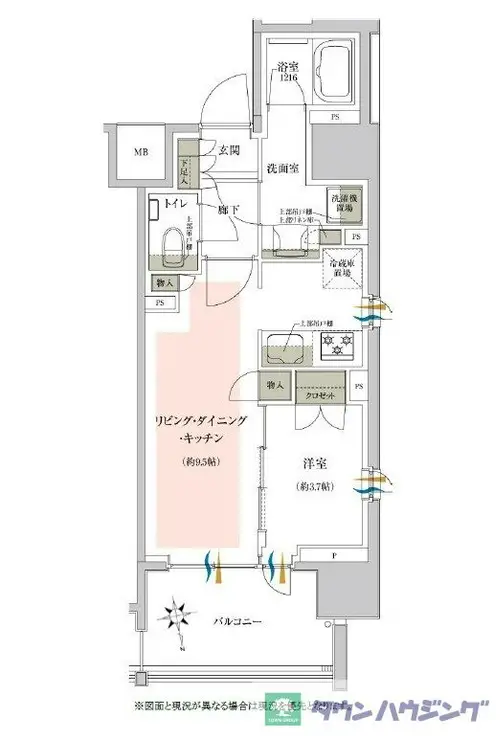 クレヴィア赤羽ステーションテラス 4階階 間取り
