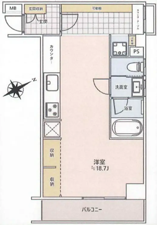 ライオンズマンション飯田橋 7階階 間取り
