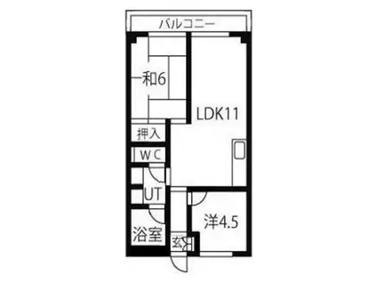 アーバンハイツNOA(2LDK/4階)の間取り写真