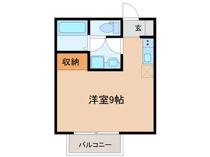 ライトフィールド(ワンルーム/2階)の間取り写真