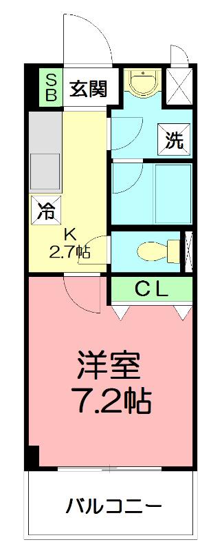 GLOIRE MANSION(1K/3階)の間取り写真