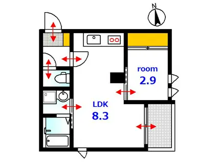 REGALEST SELECT5(1LDK/2階)の間取り写真
