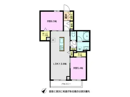 センチュリーコート(2LDK/1階)の間取り写真