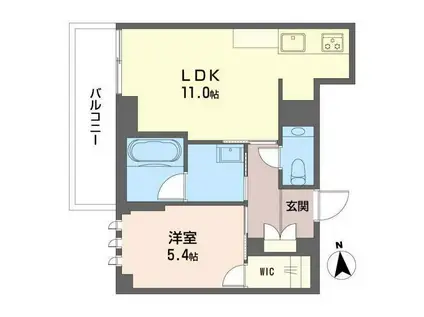 グランファミールマトバ(1LDK/3階)の間取り写真