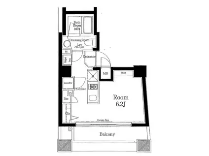 セジョリ早稲田(ワンルーム/6階)の間取り写真