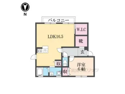 メゾンレイ小明(2LDK/1階)の間取り写真