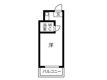 ハイムラペ(ワンルーム/3階)の間取り写真