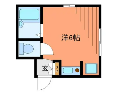 ラ・カーサ・ピッコラ(ワンルーム/1階)の間取り写真