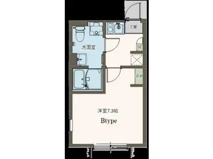 AGRANDE ODAKYU-SAGAMIHARAII(1K/2階)の間取り写真