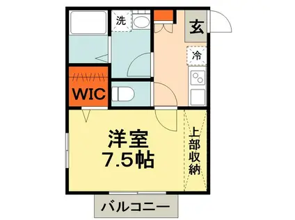 コートハウス泉(1K/3階)の間取り写真