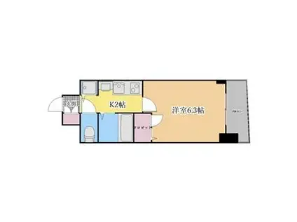 プレサンス大須観音駅前サクシード(1K/7階)の間取り写真