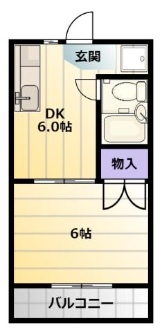 ロイヤルシングル(1DK/3階)の間取り写真