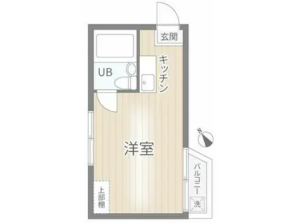 メゾンドエクレール(ワンルーム/3階)の間取り写真