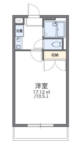 レオパレス源(1K/3階)の間取り写真