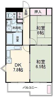 ニュー淵野辺ハイツ(2DK/3階)の間取り写真