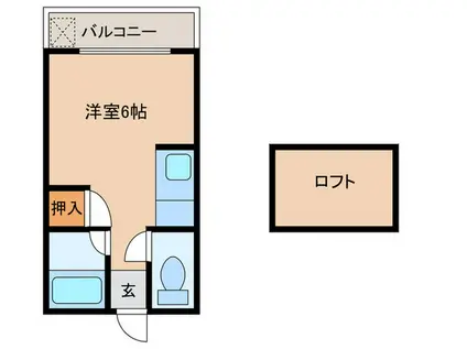 プレシャス和白東(ワンルーム/2階)の間取り写真
