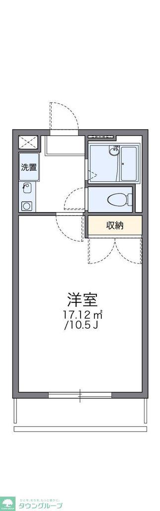 レオパレスエーデル(1K/3階)の間取り写真