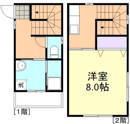 カーサ ソレアード(1K/1階)の間取り写真