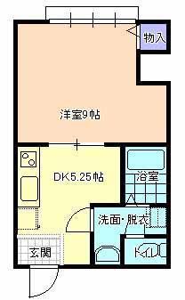 フレッシュメゾンマエタ(1DK/2階)の間取り写真
