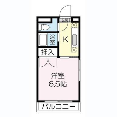 フォレストプラザ(1K/2階)の間取り写真