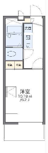 レオパレスエアル(1K/3階)の間取り写真