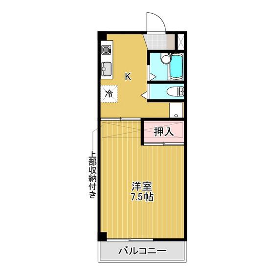 ジュネスフレンズ(1K/3階)の間取り写真
