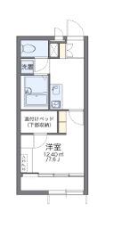 レオパレスコージー幕張(1K/2階)の間取り写真
