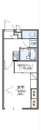 レオパレス誠(1K/1階)の間取り写真