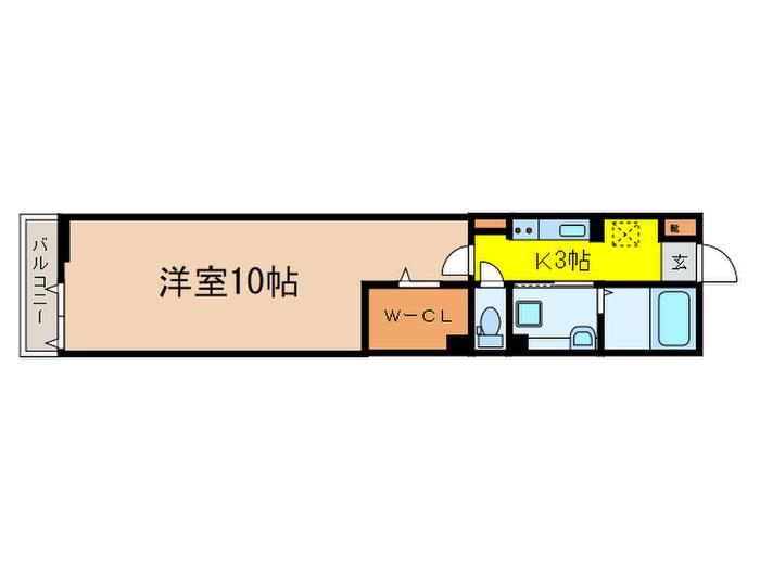 パティオ池袋(1K/1階)の間取り写真